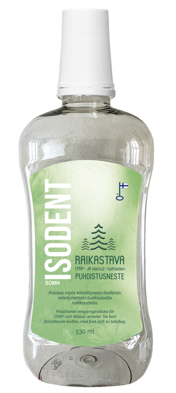 CPAP - ja WellO2 - laitteiden puhdistusneste